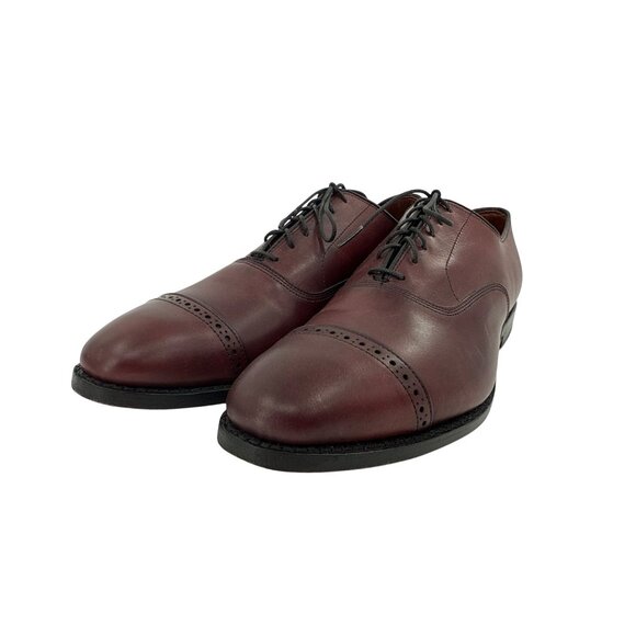Allen Edmonds Fifth Avenue Mens Burgundy Cap-Toe Oxford Dress Shoes 11.5 D #5736 - Picture 1 of 6